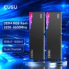 CUSU Memoria Ram DDR4 16gb 3200gb 3600mhz Rgb DDR4 8gb 288pin UDIMM Memoria Ram de doble canal para computadora de juegos diy