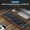 Backlit Gaming Mechanical Keyboard Gamer Mechanic Kit RGB PC USB Wired Keypad Keybord Ergonomic Computer Key Board Mini Teclado